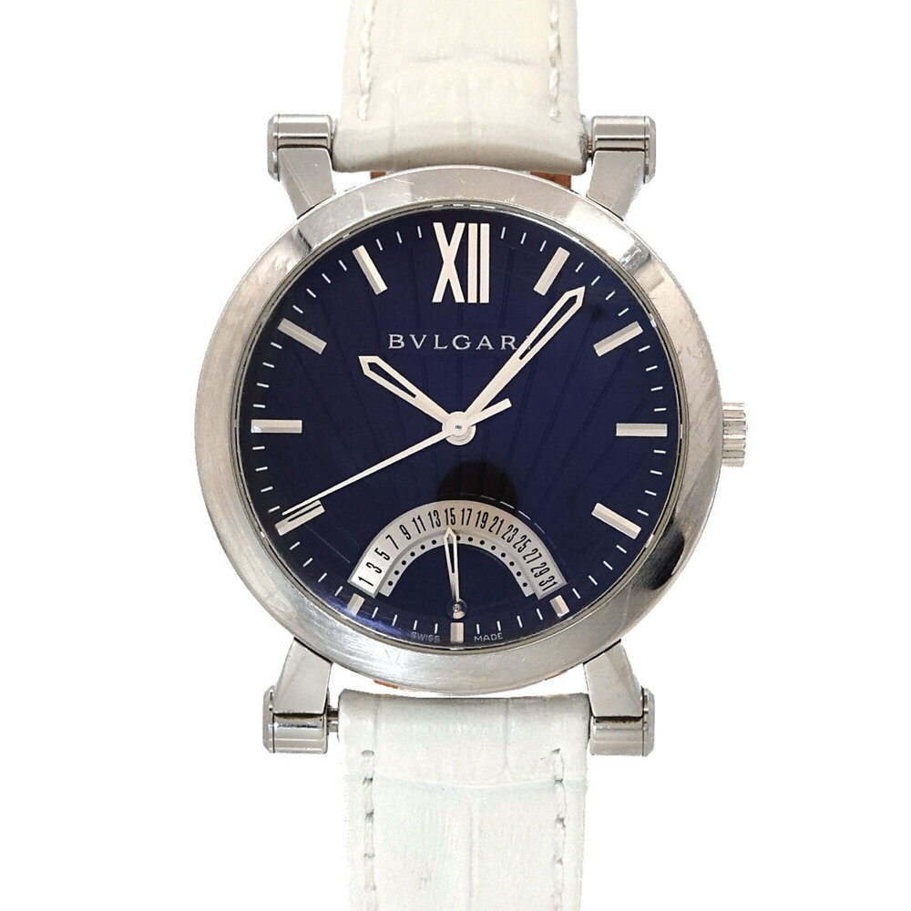 Bulgari BVLGARI Sotirio Retrograde SB42SDR Men's Watch Date Black Automatic S...
